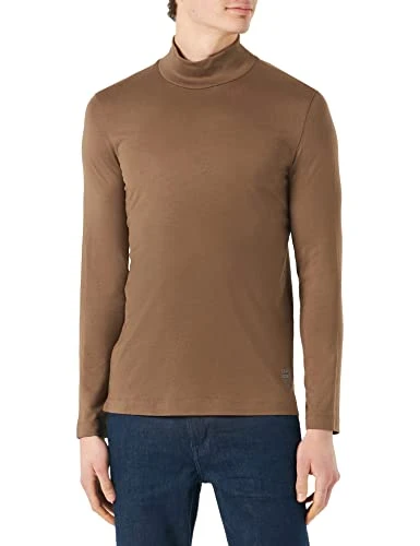 Men's Long-Sleeved T-Shirts Shir, Brown 86D1, XXL