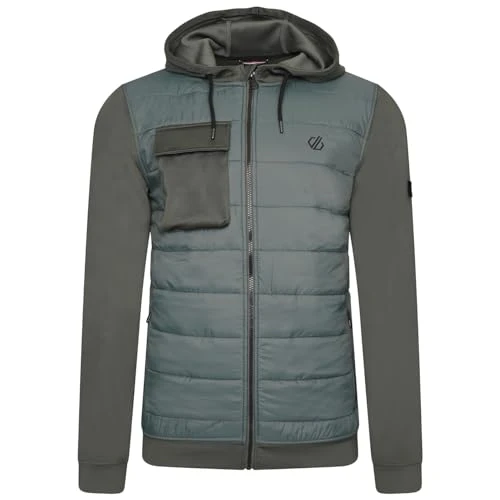 Mens Look Sharp Hybrid Jacket Puffer Duck Green S