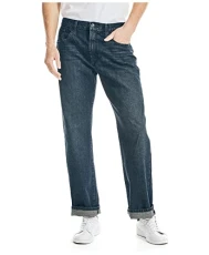 Men's Loose Fit Denim Jeans, Rigger Blue, 33W x 34L