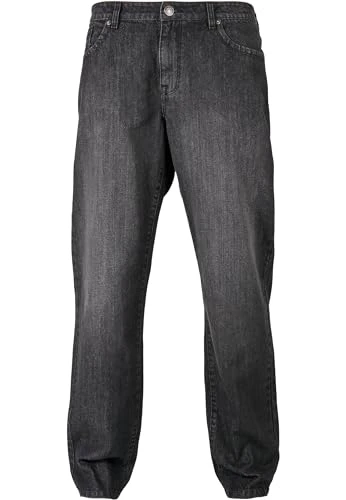 Men's Loose Fit Jeans Trouser, Real Black Washed, 36W / 32L