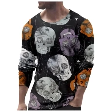 Men's Loose Fit Midweight Crewneck Sweatshirt Loose Fit Teen Tops Funny Winter Clothes Adjustable Date Big Sweaters Lightweight Sweatshirts Purple