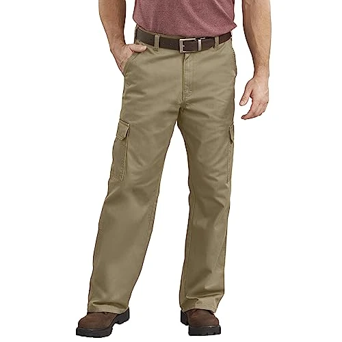 Men's loose work utility pants, Khaki, 34W 32L UK