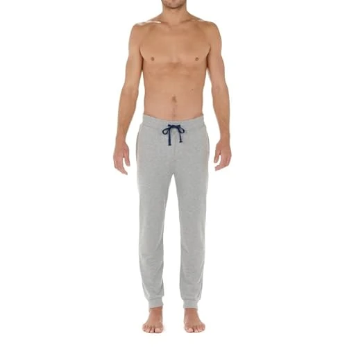 Men's Lounge Sports Trousers Pajama Bottom, Gray, L