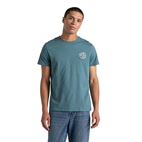 Mens Lucent Short Sleeve T-Shirt Washed Teal Oval M