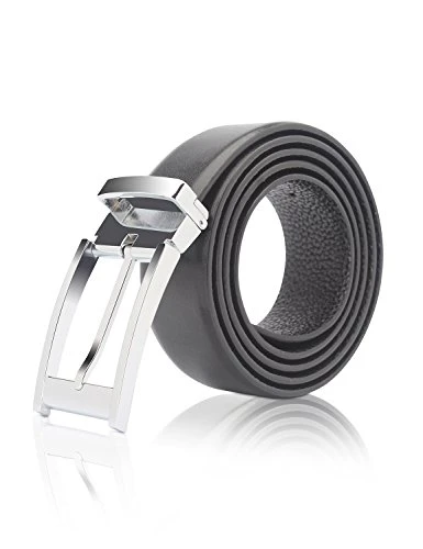 Men's Luxury Prong Buckle Black Belt SP116L5 - Black -