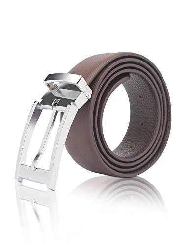 Men's Luxury Prong Buckle Brown Belt SP116L9 - Brown -