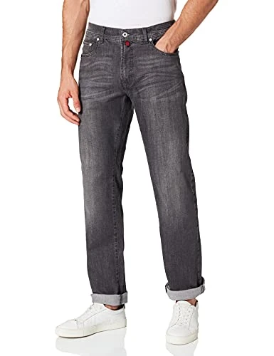 Men's Lyon Blue Bolt Tapered Fit Jeans, Grey (Slate Grey 05), 32 W/34 L