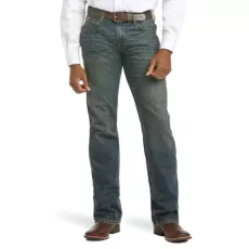 New Trending Men's M5 Slim Stackable Straight Leg Jeans, Swagger, 35W x 32L