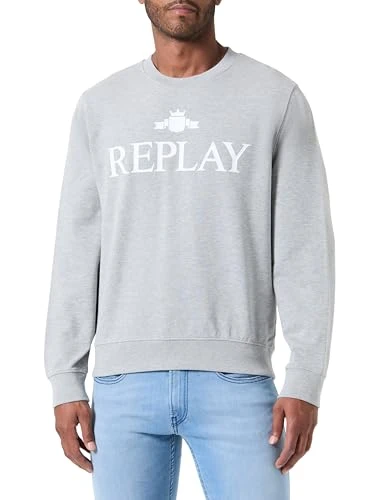 Men's M6963 Sweatshirt, M08 Light Grey Melange, S