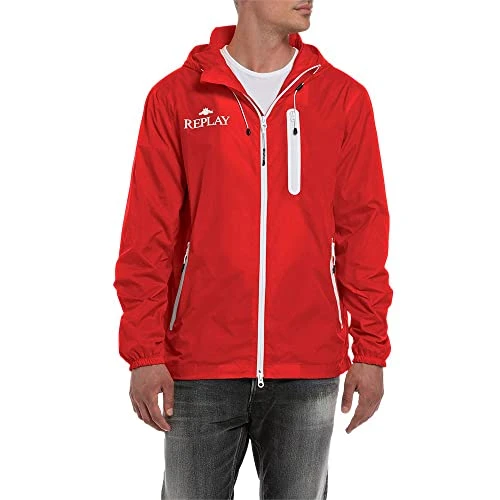 Men's M8318 anorak, Poppy Red 555, L