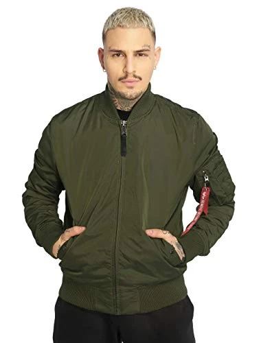 Men's MA-1 TT Bomber Jacket, Sage-Green, XL