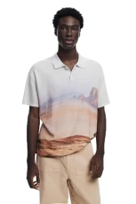 Men's Man Knit Polo Short Sleeve T-Shirt, Brown, Collar Size: 17.5 Men's Man Knit Polo Short Sleeve T-Shirt, Brown, Collar Size: 17.5