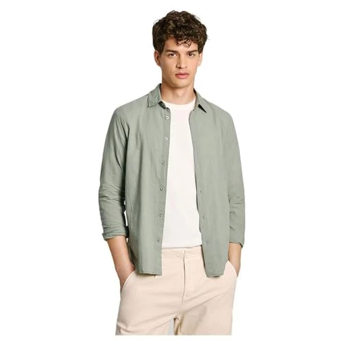 Men's Marcel Shirt, Green (Palm Green), L