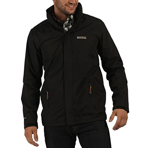 Mens Matt Lightweight Jacket - Black - 5XL