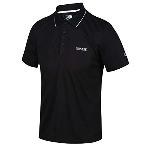 Mens Maverick V Polo Shirt - Black - L