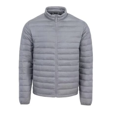Mens Men Packable Light Weight Down Jacket Grey S