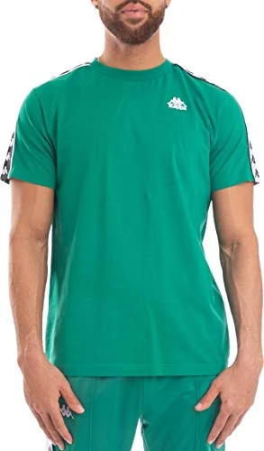 Mens Mens Coen Banda T-Shirt in Green White - S