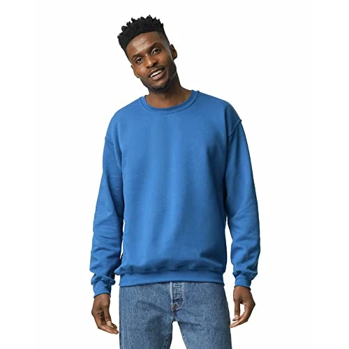 Men's  Men's Fleece Crewneck Sweatshirt, Style G18000 Sweatshirt, Royal, M UK