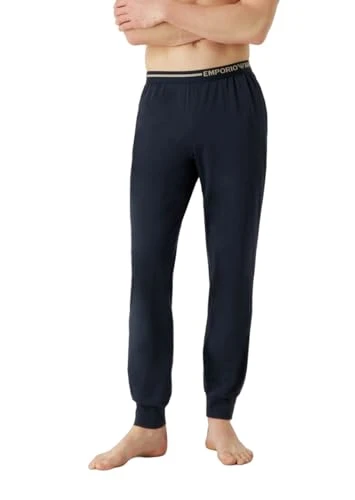 Men's  Men's Trousers Side Logo Sweatpants, Navy, L UK