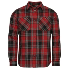 Men's Merchant Quilted Overshirt r2-l/s Shirt (Medium), Rhubarb Red Check, 3XL Men's Merchant Quilted Overshirt r2-l/s Shirt (Medium), Rhubarb Red Check, 3XL