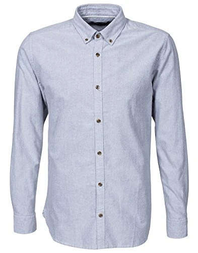 Men's Merten NOOS Long Sleeve Formal Shirt, Blue (Caviar), Medium