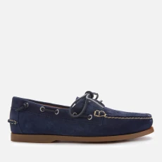 Mens Merton Suede Boat Shoes - Blue