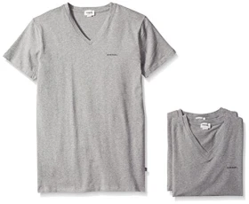 Men's Michael 3-Pack Essentials V-Neck T-Shirt, Grey, XL