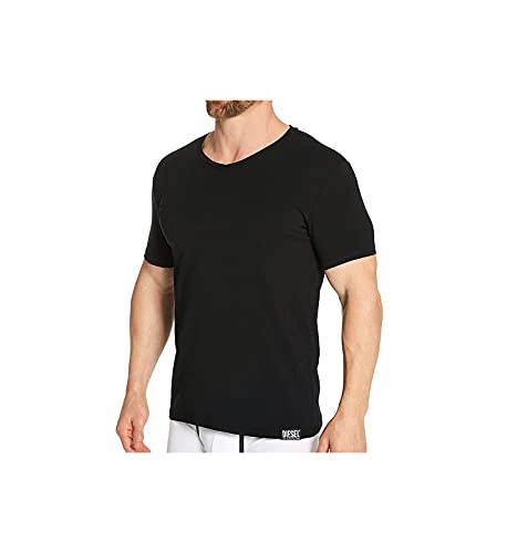 Men's Michael Essentials Logo V-Neck T-Shirt Base Layer, Black, Medium