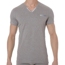 Men's Michael V-Neck Shirt - Gray - M