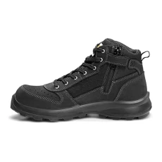 Men's Michigan Rugged Flex S1P Midcut Zip Safety Boot, Black, 45 Men's Michigan Rugged Flex S1P Midcut Zip Safety Boot, Black, 45