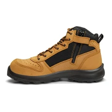 Men's Michigan Rugged Flex S1P Midcut Zip Safety Boot, Wheat, 45 Men's Michigan Rugged Flex S1P Midcut Zip Safety Boot, Wheat, 45