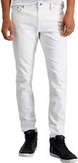 Men's Mid Rise Fit Slim Tapered Leg Jean, Optic White, 30W / 30L Men's Mid Rise Fit Slim Tapered Leg Jean, Optic White, 30W / 30L