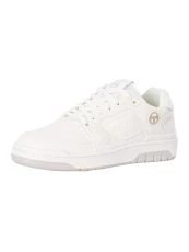 Men's Milano Synthetic Casual Trainers, White, 8 UK