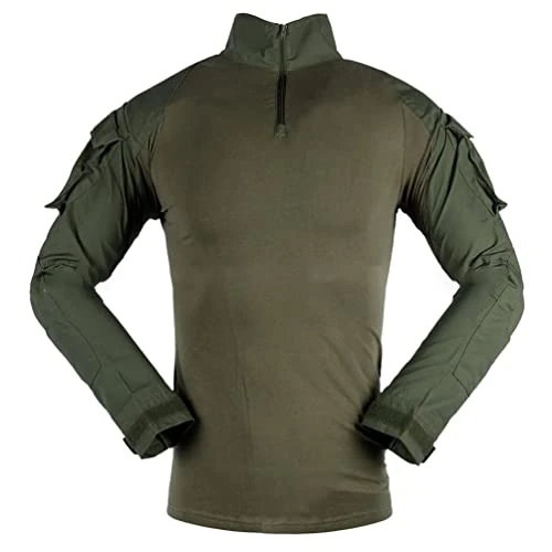 Men's Military Tactical Long Sleeve Shirt Camouflage Airsoft Shirts Breathable Hunting Combat T-Shir