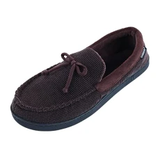 Men's Mini Box Cord Luke Moccasin Slipper, Dark Chocolate, XX-Large Men's Mini Box Cord Luke Moccasin Slipper, Dark Chocolate, XX-Large