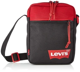 Men's Mini Crossbody Solid Batwing, Regular Red, 21x15.5x5.5cm Men's Mini Crossbody Solid Batwing, Regular Red, 21x15.5x5.5cm