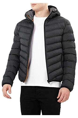 Mens MJKGrant Hooded Plain Quilted Padded Puffer Jacket