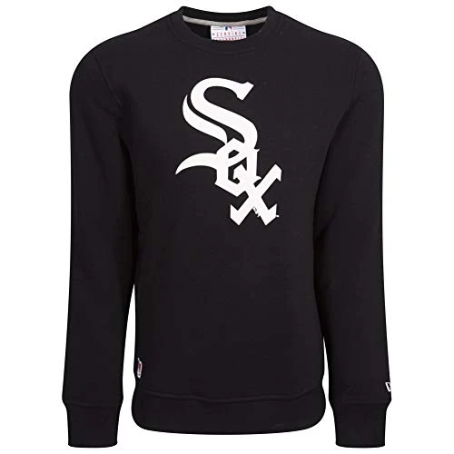 Men's  Mlb Crew Chicago White Sox Sweatshirt, Black, S