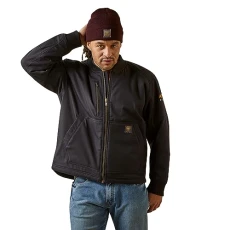 Men's MNS Rebar Stretch Canvas Bomber JKT Blac Coat, Black, XXL Tall Men's MNS Rebar Stretch Canvas Bomber JKT Blac Coat, Black, XXL Tall