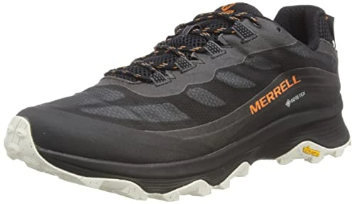 Men's Moab Speed GTX Low-Top Sneakers, Black/White, 10 UK