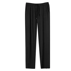 Men's Modal Mix Bamboo Fiber Casual Lounge Pants with Pockets Yoga Trousers Sleepwear Pyjamas Sleeping Bottoms Nightwear Bottoms Light and Breathable