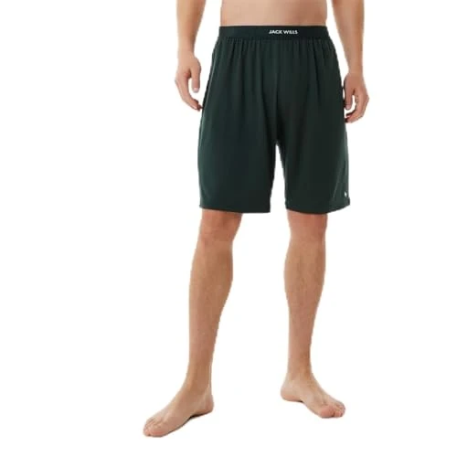 Mens Modal Shorts Dark Green XXL