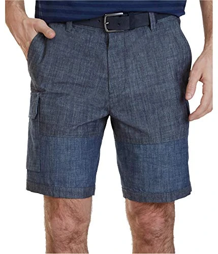 Men's Modern Fit Cargo Short Casual, Mariner Chambray, Small