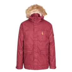 Mens Mount Bear Parka Jacket Prune - Red