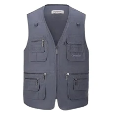 Men's Multifunctional Outdoor Casual Gilet, Mens Summer Lightweight Vest Waistcoat Safari Multi Pocket Working Fishing Hunting Hiking Gilets Jacket Breathable Quick Dry Photography Top Men's Multifunctional Outdoor Casual Gilet, Mens Summer Lightweight Vest Waistcoat Safari Multi Pocket Working Fishing Hunting Hiking Gilets Jacket Breathable Quick Dry Photography Top