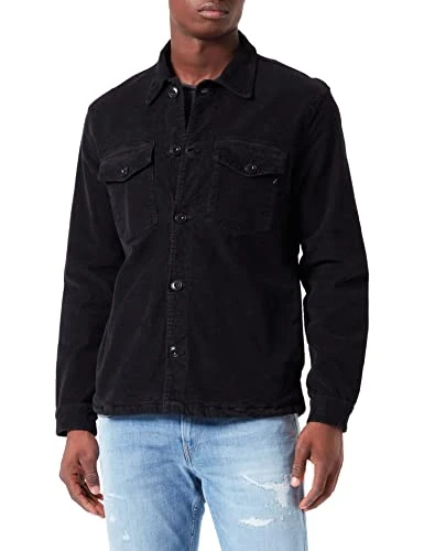 Men's Mv866 Denim Jacket, 098 Black, L