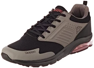Men's MYAGI Low-Top Sneakers, Black Grey red, 10 UK