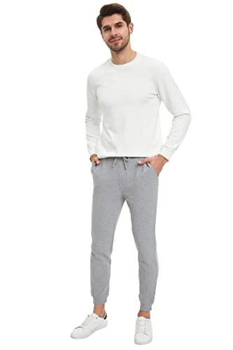 Men's N0140AZ Trousers, Grey Melange, L