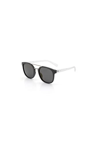 Men's N3637sp N3637SP-014 Polarized Round Sunglasses, Matte Grey, 54 mm