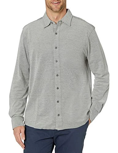 Men's Naugatuck Shirt Button, Grey Chambray, XXL